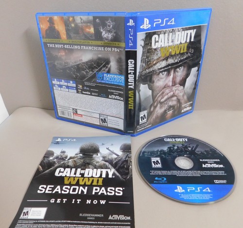 Call of Duty WW2 II PS4 (Sony Playstation 4) World War 2 VGC Disc Clean ...