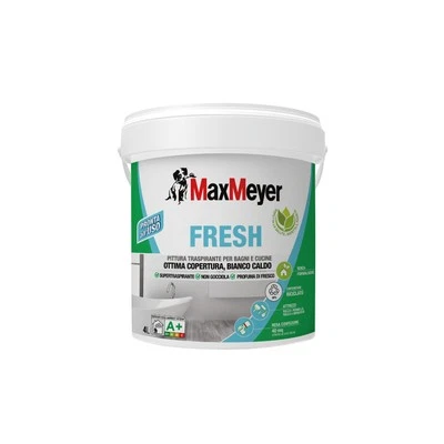 MaxMeyer Fresh, Pittura per Interni Bagni&Cucine, Bianco Caldo, 4L