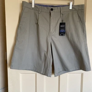 Men’s’ Next Pale Green Relaxed Fit Stretch Shorts Inside Leg 10” Size 38L  NWTag - Picture 1 of 7