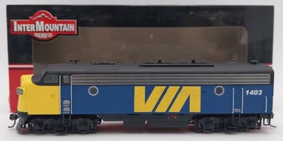 InterMountain 49909S HO VIA Rail Canada EMD FP7 Diesel Loco #1403 w/ Sound/DCC - Image 1 of 4