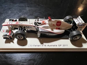 1 43 Spark Kamui Kobayashi Sauber C30 Australian GP Sauber C30 Ferrari n 16 Aust - Picture 1 of 2