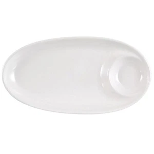  Food Sushi Serving Plate Porcelain Small Oval Plates for Appetizer Rectangular - Bild 1 von 12