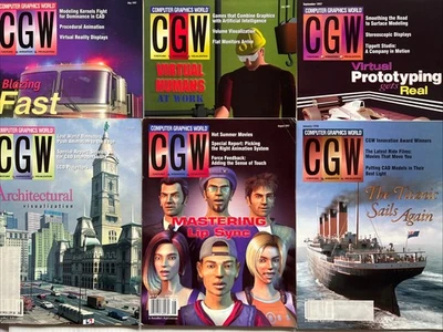 CGW Computer Graphics World magazine Lot of 6 from 1997 Animation Visualization - Image 1 of 4