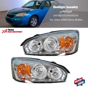 Fit For 04-08 Chevy Malibu Headlight Projector RH LH Side Halogen Replacement - Bild 1 von 12