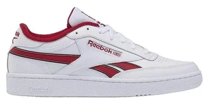 UK Größe 11 – Reebok klassische bequeme Leder-Club-Turnschuhe weiß Kirschstichsohle - Bild 1 von 9