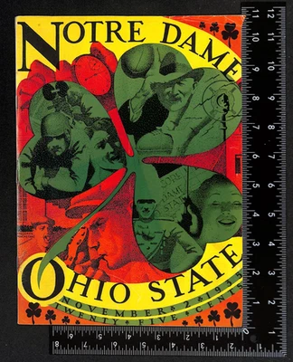 Nov. 2, 1935 Notre Dame vs. Ohio State Vintage NCAA Football Game Program VG+ - Image 1 of 3