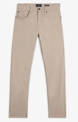 7 For All Mankind Luxe Performance Slimmy Jeans in Khaki Sz 31 & 32 NWT - Image 1 of 4