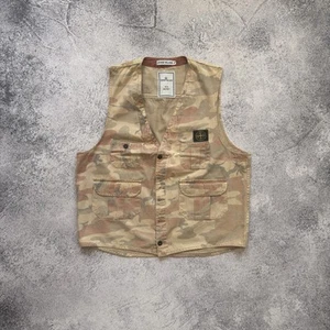 Stone Island Ice Jacket Vest Vintage Camo Very Rare 80s L Size Made In Italy Lux - Picture 1 of 16