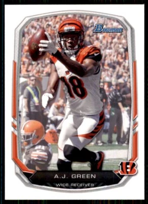 2013 Bowman A.J. Green Cincinnati Bengals #80 NFL Football Card - Image 1 of 2