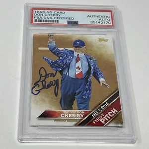 Don Cherry Signed 2016 Topps First Pitch Card Slabbed PSA DNA Authenticated Auto - Picture 1 of 3