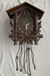 Rare Antique Sears Roebuck Cuckoo Clock Made In Germany FOR PARTS OR REPAIR