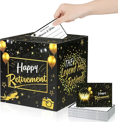 51 Pcs Happy Retirement Party Card Box Decorations Retirement Party Favors Well - Image 1 of 4