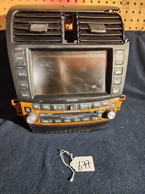 Acura Tsx 2004-2008 calentador de aire acondicionado control de temperatura/radio (usado) #677 Foto 1 de 4
