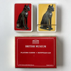Vintage Piatnik British Museum Egyptian Cat Playing Cards - Picture 1 of 10
