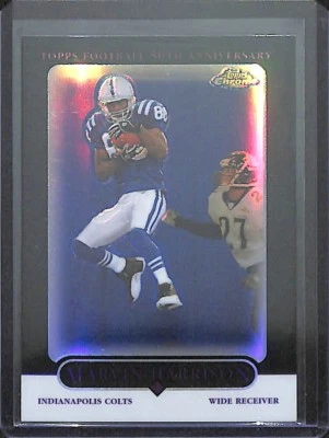 2005 Topps Chrome Black Refractor #116 Marvin Harrison No 18 of 100 - Image 1 of 2