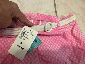 BRODY CANADA BARBIE PINK CUTE POLKA DOTS SEXY SUMMER COACHELLA SWIM BOTTOM S NWT - Picture 1 of 4