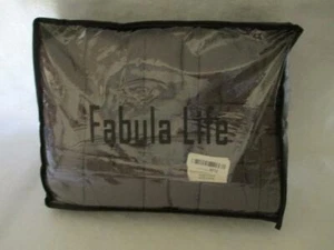 Fabula Life Solid Dark Gray 12lbs Weighted Blanket New - Picture 1 of 1
