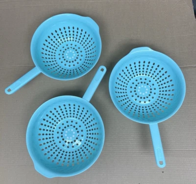 Lot of 3 - "Goodcook" Brand 3 Quart Colander w/ Handle - Image 1 of 3