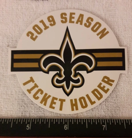 NEW ORLEANS SAINTS 2019 SEASON TICKET HOLDER STICKER STH Cover