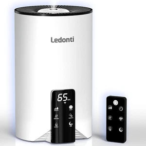 Wifi Control Humidifiers for Bedroom - Dual Mist (Cool & Warm) ! Humidifier 4L - Picture 1 of 12