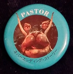 "PASTOR" Never ending Story (japanischer Text unten) PINBACK BUTTON 1 1/4" - Bild 1 von 4