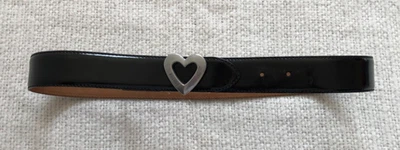 Cinturón Moschino Cuero Negro Talla 29 - 34 Hecho en Italia Foto 1 de 4