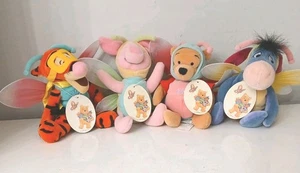 Disney Winnie The Pooh Plush Bundle X4 Tagged Easter Dragonfly - Picture 1 of 16