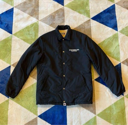 A BATHING APE (BAPE) Giacca nylon Bape nera UOMO JP taglia M usata in buone condizioni esaurita