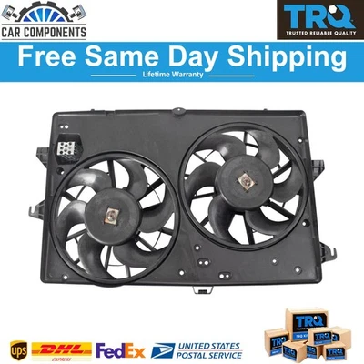 New Radiator Dual Cooling Fan Assembly Fits For 95-00 Contour 99-02 Cougar - Image 1 of 4