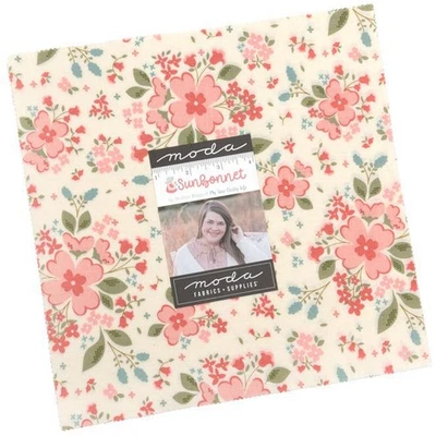 Sunbonnet Moda Layer Cake 42 100% Cotton 10" Precut Quilt Squares - Image 1 of 4
