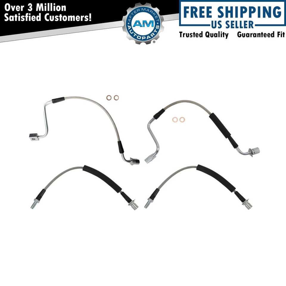 Juego de mangueras de freno delanteras y traseras Performance para Ford Flex 09-12 Foto 1 de 4