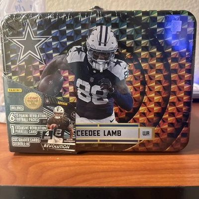 CEEDEE LAMB 2025 Panini Revolution Trading Cards Lunch Box Tin Factory Sealed - Image 1 of 2