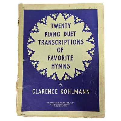 二十首钢琴二重奏最喜欢的赞美诗转录 Christian Kohlmann 音乐书 — 第 1/4 张图片