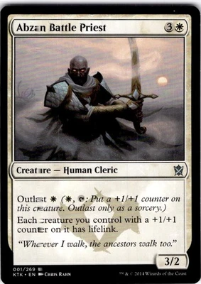 MTG Abzan Battle Priest Khans of Tarkir Uncommon #1 - Image 1 of 2