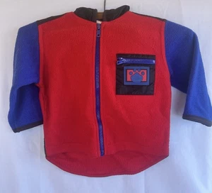 Sweat à capuche zippé Garanimals garçon 3T rouge, bleu et noir, à capuche - Photo 1/5