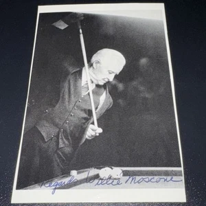 Willie Mosconi Autogramm signed 3,5x5,5 Foto Billard Legende - Bild 1 von 3