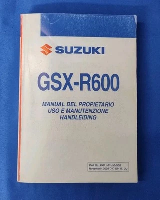 libro uso e manutenzione SUZUKI GSX-R600 k6. 2005. - Immagine 1 di 4