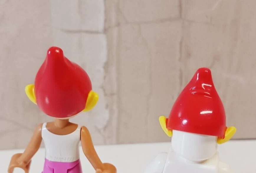 Nuevo LEGO BAM Sombrero Elfo Vacaciones ROJO Cono Gorra Estándar Orejas Amarillas Unisex Enano Foto 1 de 1