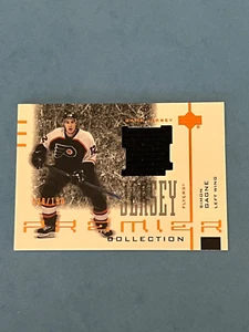 SIMON GAGNE 2001-02 UD PREMIER COLLECTION JERSEY CARD BLACK #BBSG 28/150 - Picture 1 of 3