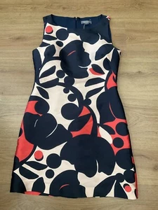 WOMENS BLACK / RED MULTI ZIP BACK A LINE DRESS BY PRINCIPLES SIZE 10 EX CON - Picture 1 of 2