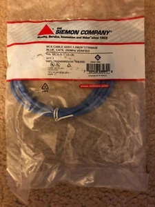 SIEMON MC6-8-T-5-06 MC6 Cable Assy 1.5M ( 5FT) T568A/B 250MHz BLUE - Picture 1 of 2