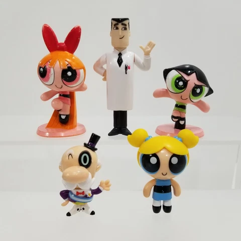 The Powerpuff Girls Figures - Mixed Lot of 5 - Bubbles Bulle, Buttercup, & More Cover