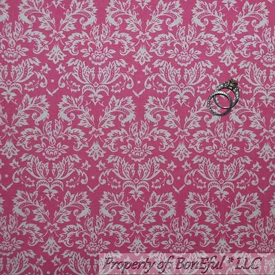 BonEful TELA FQ Algodón Edredón Rosa Flor Punto Victoriano Damasco Shabby Chic Foto 1 de 4