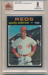 1971 Topps Sparky Anderson (SP) (High Number Series) (#687) BVG8 BVG (No Offers) - Picture 1 of 2