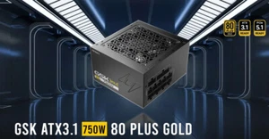 Antec GSK750 80+ Gold Fully Modular ATX 3.1, PCI-E 5.1 latest High Quality Japan - Picture 1 of 1