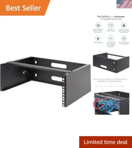 Durable 4U Alloy Steel Wall Mount Rack with Cable Management - 19" Patch Panel - Picture 1 of 9