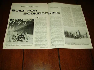 1941 HARLEY DAVIDSON 45 ***ORIGINAL 1984 ARTICLE*** - Picture 1 of 2