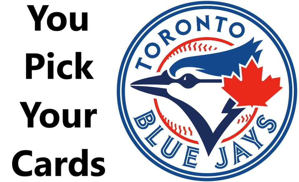 You Pick Your Cards - Toronto Blue Jays Team - MLB Baseball Card Selection A - Image 1 of 1