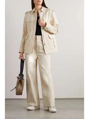 Rag & Bone Icons Lorenz Cotton Canvas Jacket  Ecru Sz L $395 - Image 1 of 4