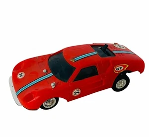 Mattel Hot Wheels Switch N Go slot car GT 1965 race track vtg Red 8 striped BM1 - Picture 1 of 4